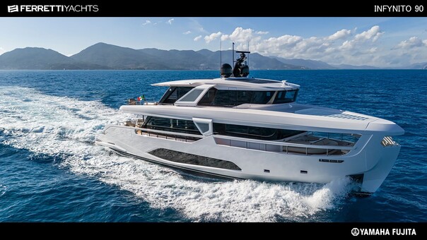 新艇 FERRETTI INFYNITO 90 新艇予約受付中!!| SSC Boat Store|ヤマハ