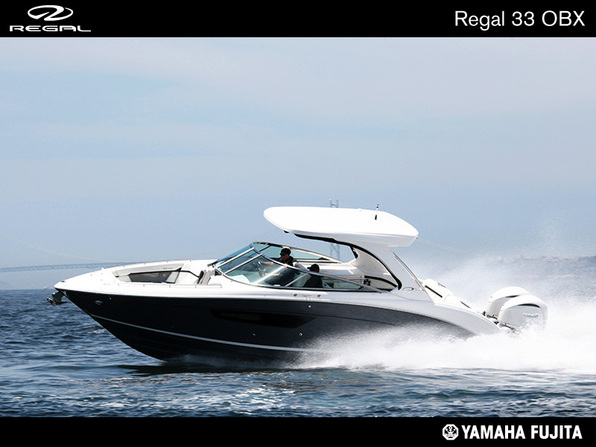 中古ボート REGAL 33 OBX グラファイトカラー メーカー保証付き 即納可