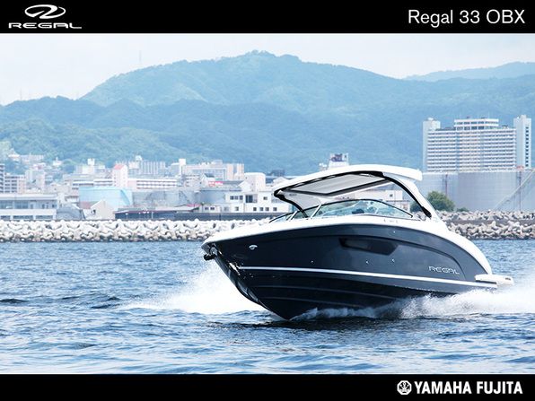 中古ボート REGAL 33 OBX グラファイトカラー メーカー保証付き 即納可