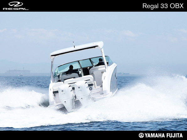 中古ボート REGAL 33 OBX グラファイトカラー メーカー保証付き 即納可
