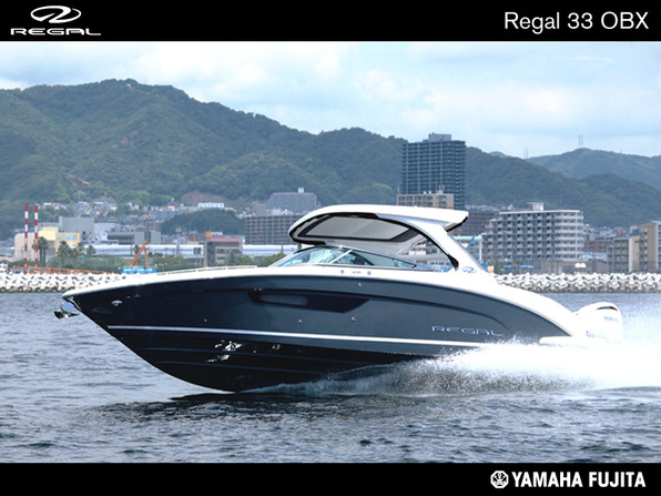 中古ボート REGAL 33 OBX グラファイトカラー メーカー保証付き 即納可