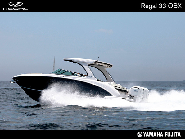 中古ボート REGAL 33 OBX グラファイトカラー メーカー保証付き 即納可